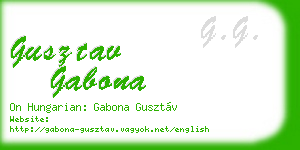 gusztav gabona business card
